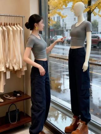 #百搭神裤 #显瘦穿搭 #晒晒我的秋日穿搭 #穿搭 #谁穿谁好看 @抖加🔥上热门🔥dou+🔥热点宝 @DOU+上热门