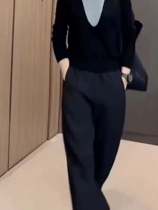 #高腰裤子 #时尚裤子 #八分裤
