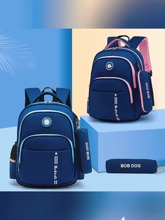 巴布豆电商热卖款带笔袋大容量护脊减负防水小学生双肩包推荐1-6#学生书包#双肩包#护脊减负#开学必备