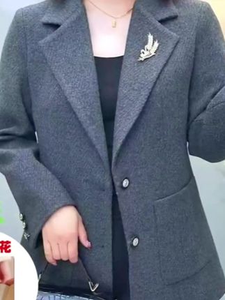 #创作灵感 #西装套装 #时尚潮流穿搭 ##|秋冬精品全衬大码西服厚款外套遮肉显瘦百搭西装