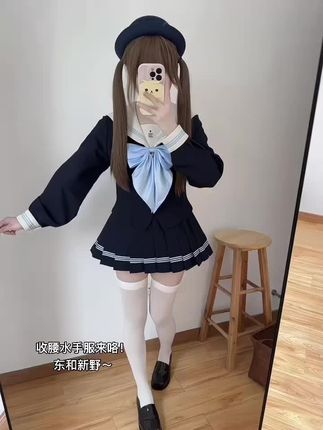 #jk推荐 #jk制服女孩 #长袖水手服 #日系水手服 #叠穿水手服