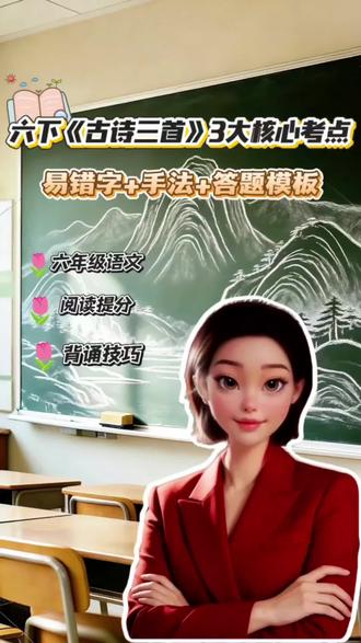 六下《古诗三首》3大核心考点。易错字➕手法➕答题模板,赶紧码住!#读书打卡 #dou上热门 #写作技巧 #抖音知识分享 #寒食 @DOU+小助手 @抖音小助手