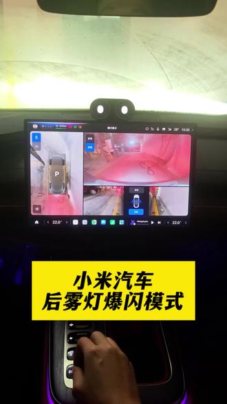 小米汽车自定义后雾灯暴闪模式,分享码放在视频最后 #我和我的小米汽车 #小米SU7 #小米YU7 #小米yu7gt #小米汽车ota