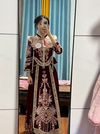 选衣服真的是一件非常头痛的事情真的是选到头疼,终于选到一套了#中式秀禾 #备婚日常