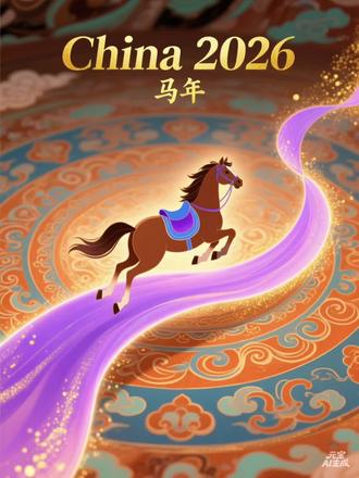 #新年 #新年祝福 2026年是农历丙午马年,新年将至,金马踏云来,福瑞满门开。祝您2026年马年大吉,万事如意,岁岁平安!