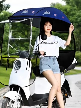 #电动车雨棚#防雨挡风#电动车遮阳雨棚#户外骑行#防晒遮阳