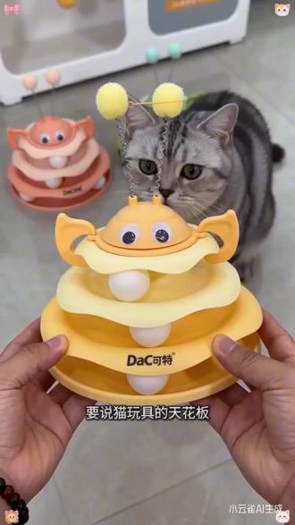 多可特小蜜蜂不倒翁猫转盘球猫自嗨益智逗猫神器小猫玩具猫咪玩具#养猫好物推荐 #猫咪玩具