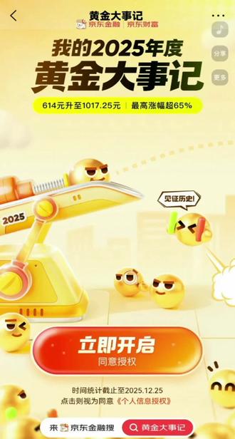 《京東金融我的2025年度黃金大事記》