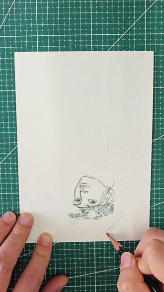 挑战倒着画三角洲,看看第几秒你能猜到我在画谁#三角洲行动 #学生和艺术是我的全部