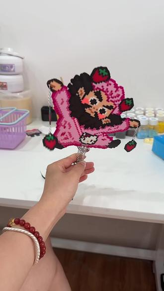 张飞怎么不算萌妹呢 #抽象拼豆 #拼豆豆手工