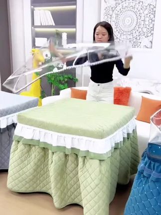 长方形透明烤火桌罩 防水耐磨#烤火桌罩#冬季用品#家居好物