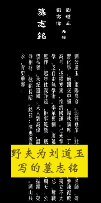 #刘道玉墓志铭#野夫@高个闲聊