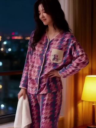 #早秋韩系氛围感穿搭#睡衣家居服 #在家也要美美哒 #不挑年龄不挑身材#爆款热卖中
