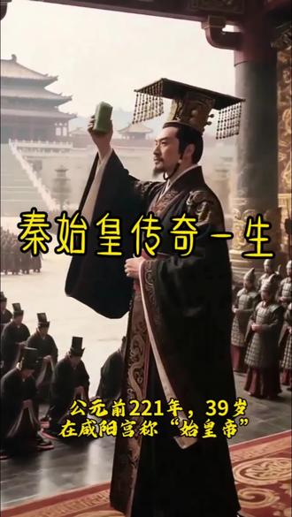 1分钟带你看秦始皇传奇一生,千古一帝的诞生与陨落#历史人物 #历史故事#即梦ai