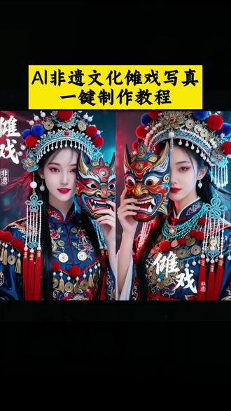 ai非遗文化傩戏写真制作教程来了#剪映 #ai非遗文化傩戏 #傩戏 #ai非遗文化 #ai傩戏写真 ai国风傩戏写真 ai非遗傩戏制作 傩戏ai教学 ai生成傩戏视频 傩戏ai
