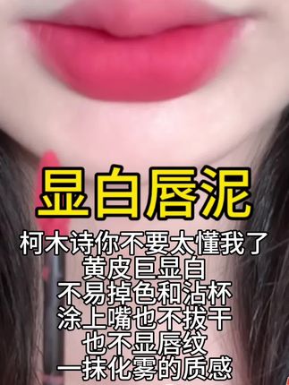 一眼就爱上的唇色,真的显白#美妆 #口红推荐 #平价彩妆