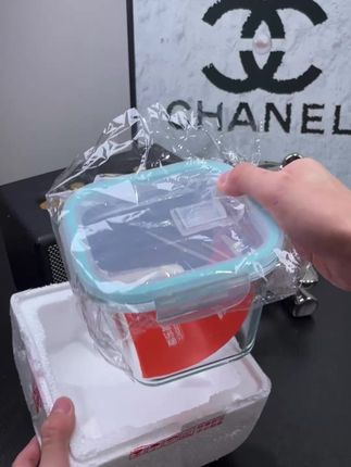 高硼硅材质希乐扣保鲜盒 1000ml 方形单只 汤碗粥碗适用 耐热冷冻密封#猪油储存#好物推荐🔥 #好物分享 #种草