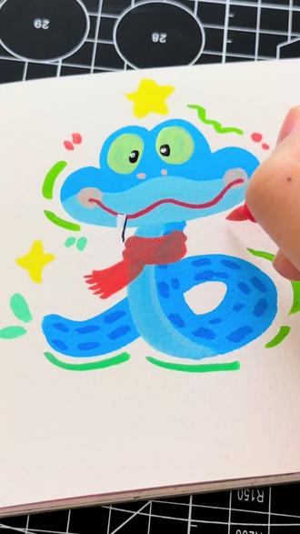 盖瑞简单教程~#丙烯马克笔 #画画其实很简单 #画画教程 #绘画教程 #疯狂动物城