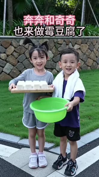 奔奔和奇奇也来做霉豆腐啦😋#奇文cp #奇文#奇文四代真情侣 #奇文四代第一美帝 #豆包AI