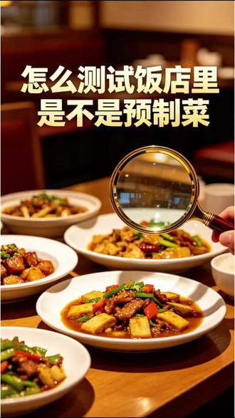 怎么测试饭店里是不是预制菜 #抖音热评