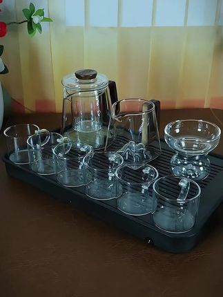 #我要上热门 #家用茶具泡茶专用茶杯透明茶壶耐热高档简约茶具器具茶具茶壶套装 #茶具 #养生 #高档大气上档次 @DOU+小助手 @DOU+上热门