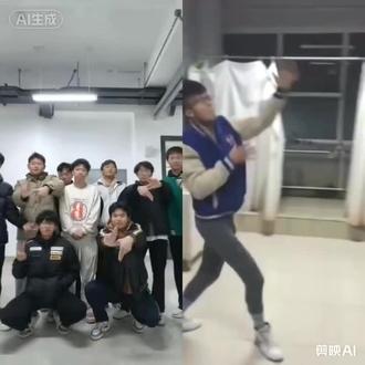 硬舞配硬曲青春最后一舞#周楷恒