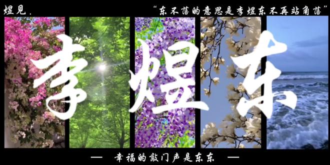幸福的敲门声是东东
#李煜东