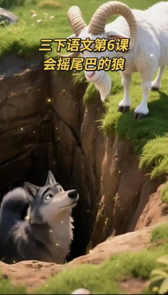 三年级下册语文第二单元第6课《会摇尾巴的狼》课文朗读#每天学习一点点 #三年级下册语文 #好好学习天天向上 #关注我持续更新 #寓言故事