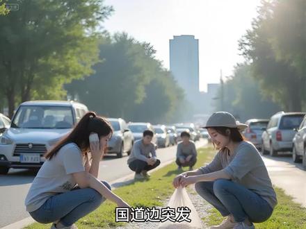 国道边突发"抢银大战"?交警赶到现场发现惊人真相!#高速行车安全