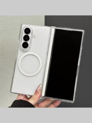 适用三星GalaxyZFold7手机壳ZFold6透明全包5防摔0透4内置磁吸W25