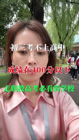 初三考不上普高 ,成绩在400分以下,走职教高考必看的学校🏫#中考上不了高中怎么办 #学生升学规划 #升学规划与职业规划