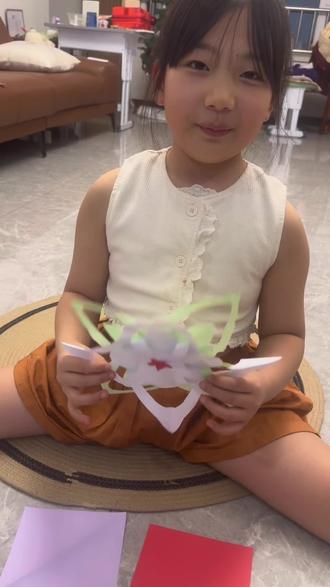 立体纸窗花制作步骤