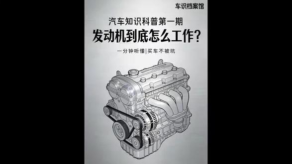 一分钟带你了解发动机到底是如何工作的 #汽车知识 #汽车发动机