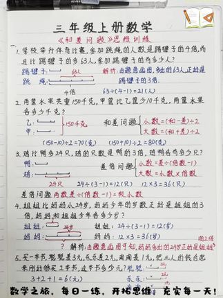 #小学数学 应用题是重点也是难点,每天练一练数学母题,学会解题方法和步骤,提升数学思维#数学思维 #三年级 #数学母题 #应用题