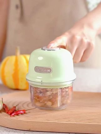 小熊绞肉机电动家用小型捣蒜器搅蒜器多功能无线切碎机迷你辅食机