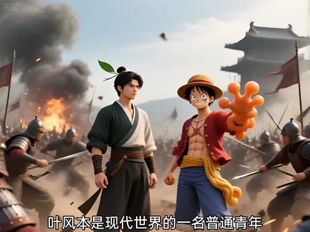 叶风携手路飞在此出发大蛙王朝#漫画