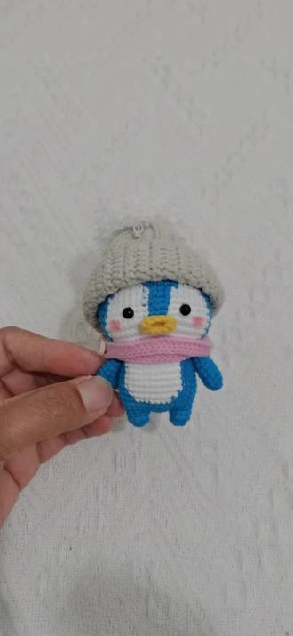 企鹅钩织教程(一):头部(下)#钩织教程 #企鹅钩织