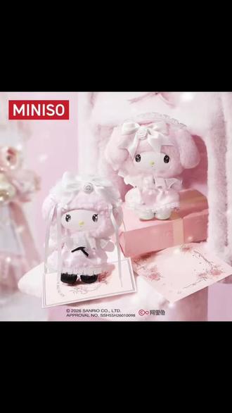 名创优品三丽鸥玫瑰园绮梦系列搪胶毛绒潮玩盲盒玩偶女神节礼物#摆件#礼物#盲盒#公仔#可爱