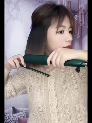姐妹们!加宽直板夹来啦#负离子不伤发!头发毛躁,碎发多都可以用