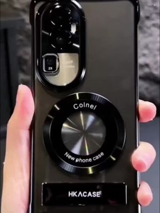 适用opporeno10高级感超薄电镀无边框磁吸贴电镀支架手机壳#新款手机壳 #爆款手机壳 #创意手机壳 #高级感手机壳 #手机壳推荐