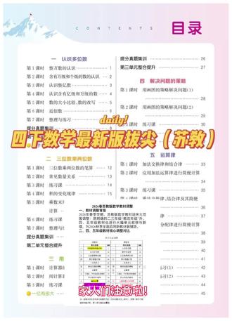苏教版数学四下和五下突然改版,目前市场上唯一同步就是这本拔尖特训。它与课本完全同步,每节课都对应着一页习题,让孩子可以及时巩固课堂所学知识,题目丰富多样,非常适合课后复习。还有单元测试,检验孩子的掌握情况,查漏补缺,一本语文,一本数学,给孩子安排起来吧!#四年级下册数学 #五年级下册数学 #苏教版数学 #拔尖特训 #小学数学