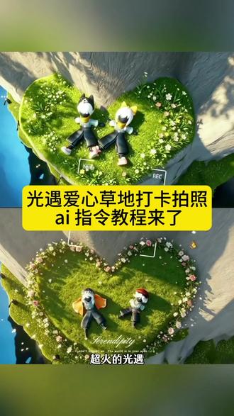 家人们!谁还没来打卡 壁上的爱心形状小草
地!快来学,卡哇伊的爱心小草坪壁纸保姆级教程来咯!!!快点和搭子一起来学 #光遇爱心草地拍照ai指令#光遇 #光遇追光计划 #小云雀AI #小云雀AI一键图片设计