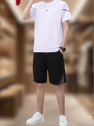 #夏季穿搭 #面料舒适透气 #穿出你的时尚你的感觉 #速干运动套装 #品质男装