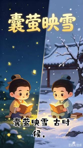 🌙睡前小故事来啦!
小时候没钱点灯读书怎么办?两个古人超聪明!
一个捉来萤火虫当小夜灯,一个借着雪地反光认真看书,再苦再冷也不放弃学习。
这个故事告诉孩子:只要肯努力、肯坚持,再小的光芒也能照亮梦想,努力的孩子最闪亮~
#囊萤映雪 #成语故事 #儿童国学启蒙 #亲子育儿 #宝宝早教