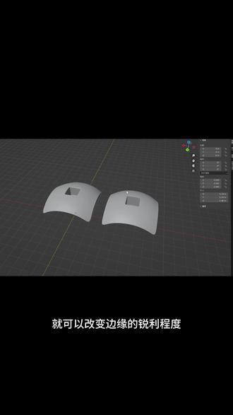 blender布线技巧,边缘折痕#blender