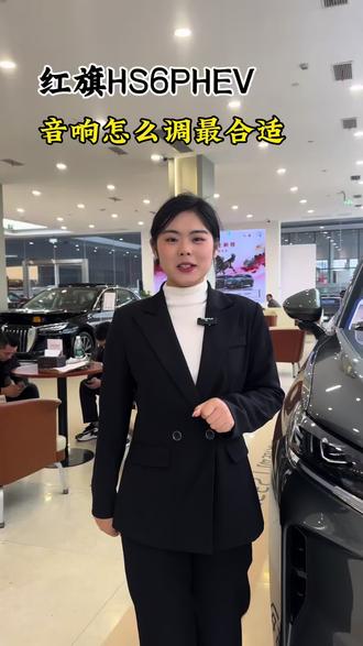 红旗HS6音响怎么调最合适#红旗HS6PHEV #马上焕新旗享团圆 #长沙兰天天旗 #红旗车