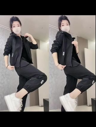 #好物推荐🔥 2025春季新款时尚套装女宽松大码气质网红显瘦休闲高档减龄两件套