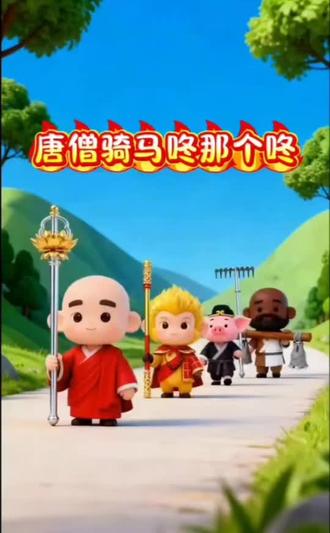 0-3岁少儿启蒙儿歌 #西游记之师徒取经 #西游记动画片 #儿歌 #动画 #早教儿歌