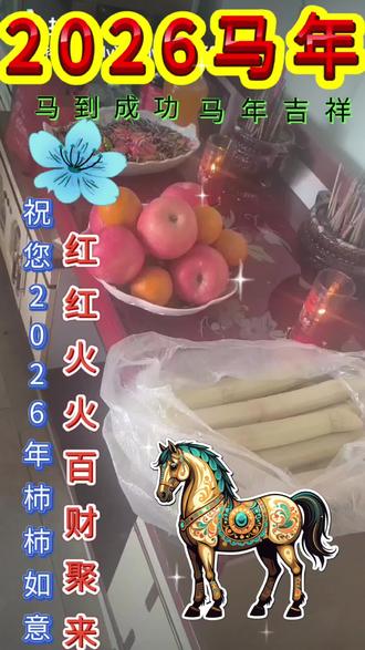 马到成功万事兴
香飘四季聚千金
马踏祥云喜盈门,祝亲朋好友们马年八方来财,喜乐安康!
