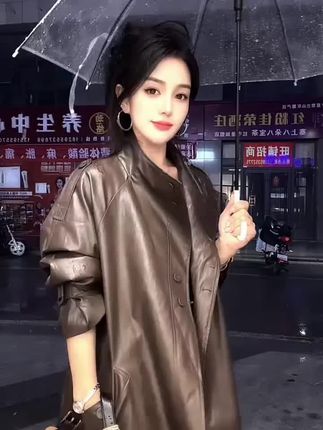 #大码皮衣外套#外套推荐#新款上新#欧货 @是七七吖
